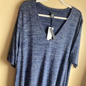 Blue & Gray Knit Shirt